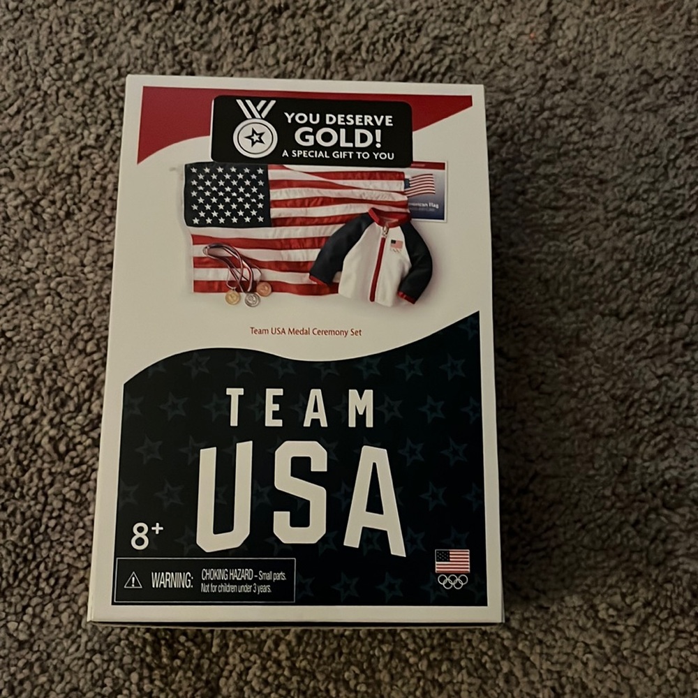 BOX ONLY American Girl Doll Team USA Medal Ceremony Set